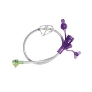 Right Angle Dual ENFit® Y-Port Feed Set micro G-JET® 12 Inch, Sterile