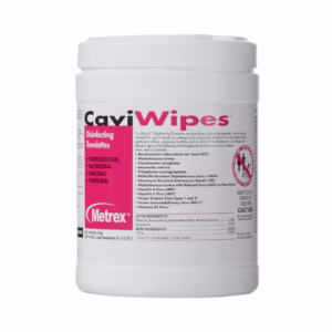 Metrex CaviWipes Surface Disinfectant Alcohol-Based Wipes, Non-Sterile, Disposable, Alcohol Scent, Canister, 6 X 6.75 Inch, 220 per can